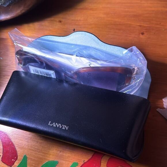 Lanvin Mother & Child 56mm Gradient Cat Eye Sunglasses Light Havana - Picture 12 of 15